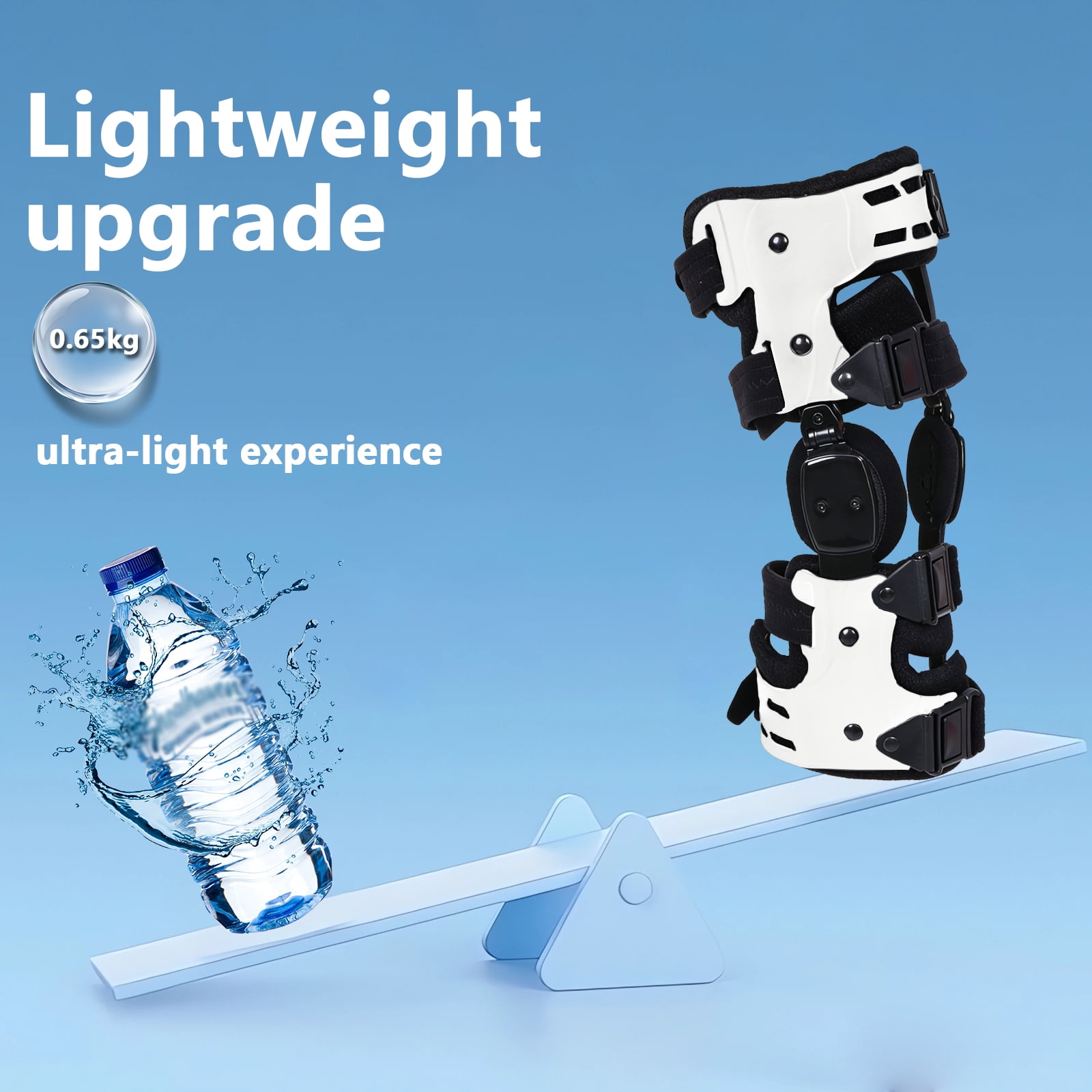 Arcticwind OA Unloader Knee Brace - Lightweight Unilateral Knee Support(White - Right)