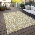 thumbnail image 6 of Addison Rugs Chantille Indoor/Outdoor Transitional Floral Gold Washable Rectangle Rug, 8' x 10', 6 of 6