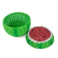 thumbnail image 3 of G6 Collection Hand Woven Watermelon Rattan Storage Basket with Lid Decorative Bin Home Decor Shelf Organizer Cute Handmade Handcrafted Gift Art Decoration Wicker, 3 of 3