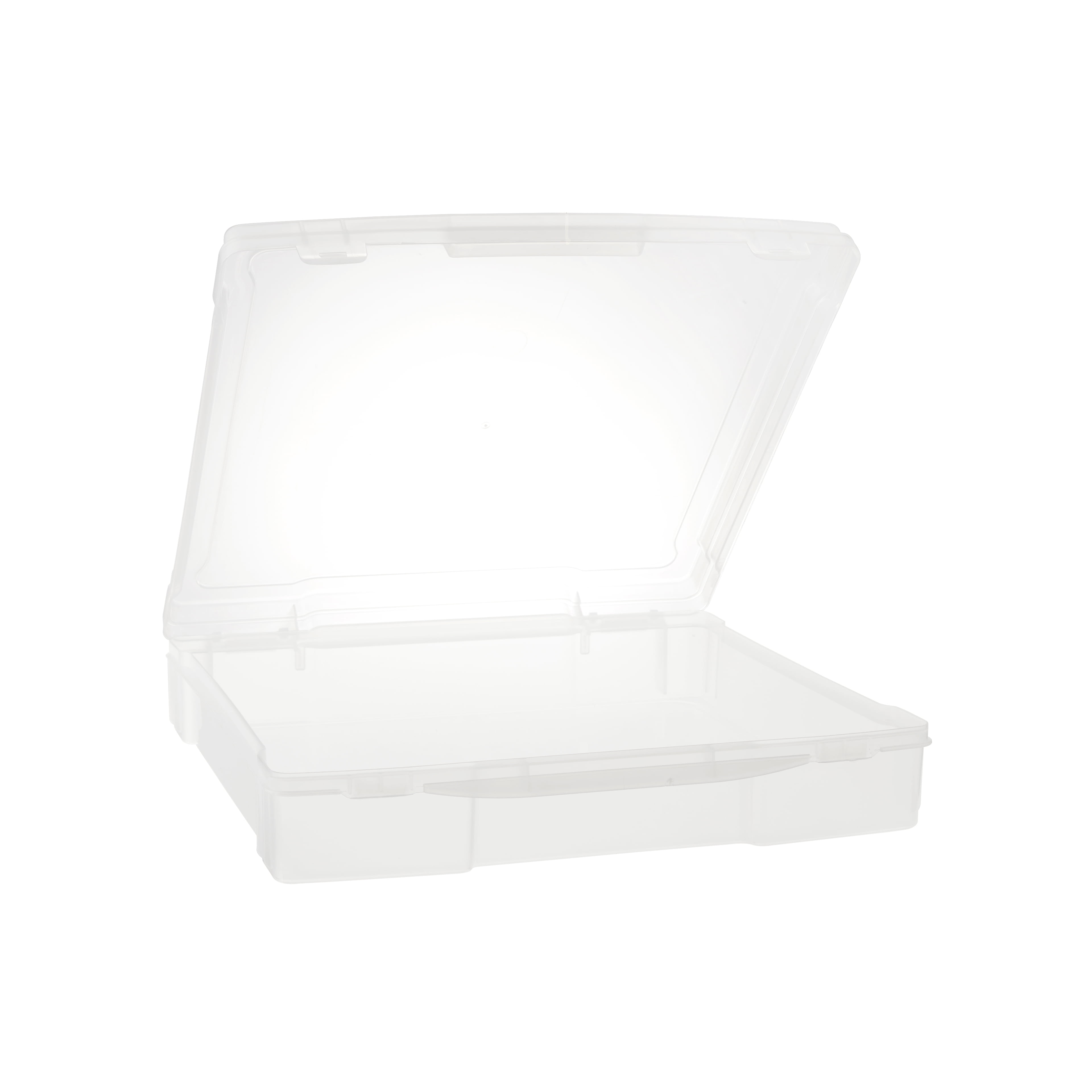 Unbranded 12" x 12" Plastic Scrapbook Storage Case by Simply Tidy - Portable Case for Documents, Papers, Sewing, Crafts - Clear, Bulk 12 Pack
