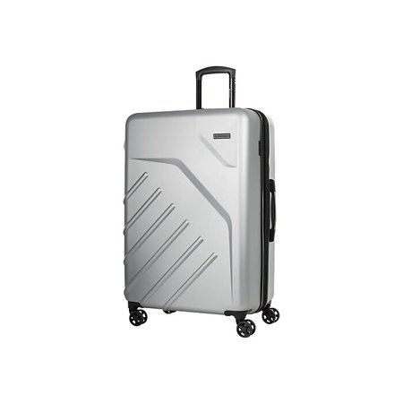 Swiss Mobility Plastic 4-Wheel Spinner Luggage, Silver (HLG1828SM-Silver)