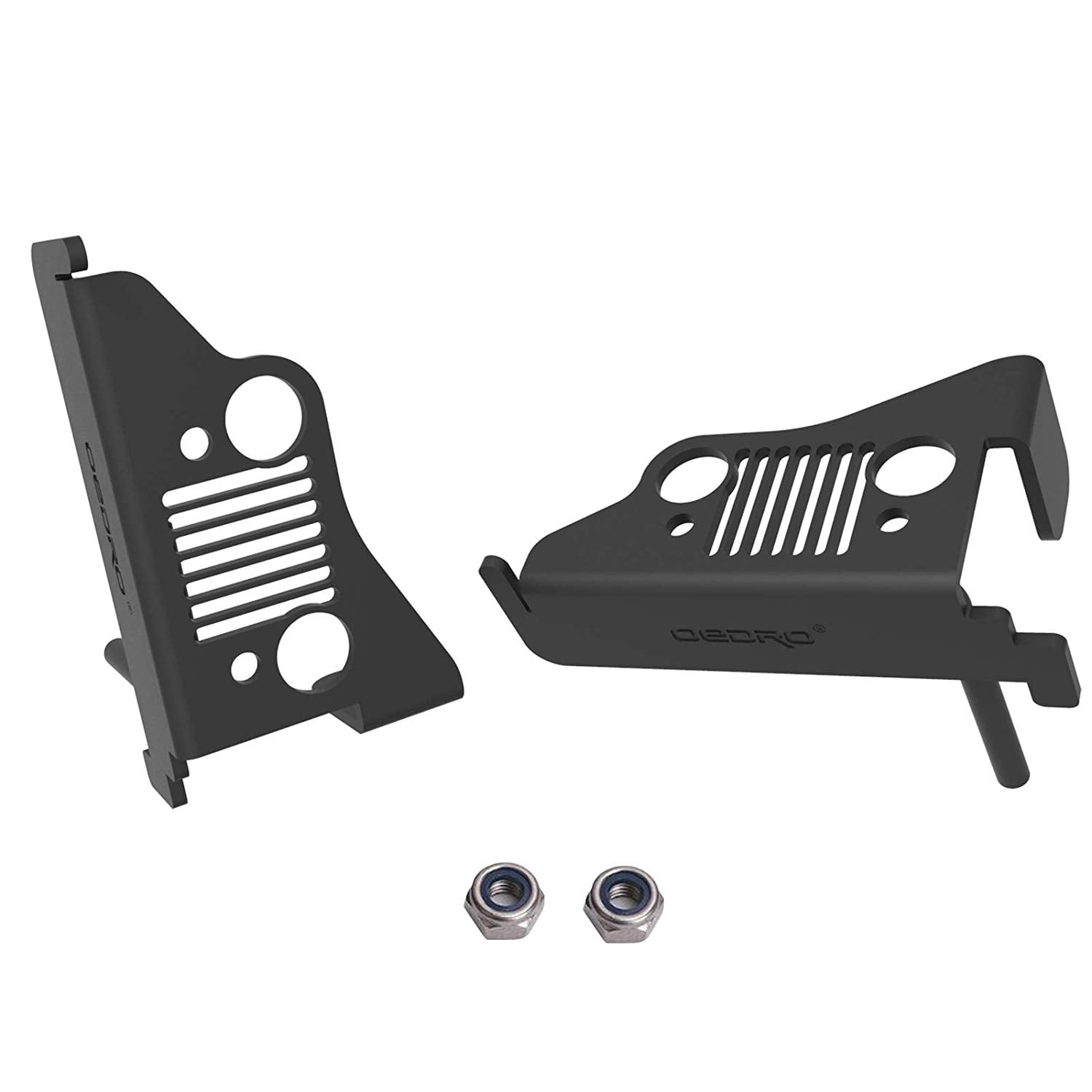 Black Bentolin Metal Dead Pedal Left Side Foot Rest Kick Panel 2007-2018 Jeep Wrangler JK /& Unlimited