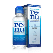 Renu Contact Lens Solution, Advanced Formula Triple Disinfectant Contact Cleaning SolutionFrom Bausch + Lomb  4 fl oz (118 mL)