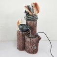 thumbnail image 4 of AMERTEER Resin Animal Garden Statue USB Interface Courtyard Decoration (Squirrel), 4 of 10