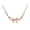 Rose Gold, variant on Women Bracelet Bow Heart Flower Shape Cubic Zirconia Adjustable Length Birthday Holiday Anniversary Gift Wrist Bangle Lady Jewelry
