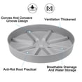 thumbnail image 4 of Uxcell 6 Inch Plant Saucers Tray, Durable Plastic Round Flower Pot Drip Tray, White 2Pcs, Grey 11.8 Inch, 4 of 5
