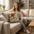 thumbnail image 4 of LSLXA Cartoon Embroidery Pillow Case 18X18 Pillow Cover Decorative Cushion Cover Home Decor For Sofa Couch And Bedroom, 4 of 5