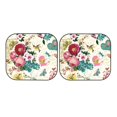 thumbnail image 7 of Goofa Bird Butterfly Rose Pattern 2 Piece Car Windshield Sun Shade Foldable | Front Windshield Shade for Sun, Heat and UV Rays | Sunshade for Car Front Window-, 7 of 7