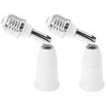 thumbnail image 1 of KAKOWELY 2Set Lamp Adapters Light Bulbs Adapter Silver PVC for Table Lamp, 1 of 8