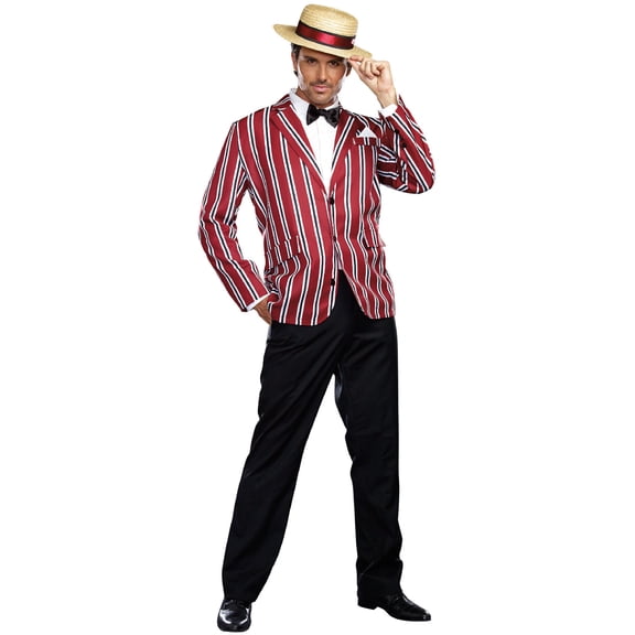 Adults Men's 1920s Gangster Good Time Charlie Costume Size 2XL 50-52