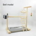 thumbnail image 3 of DOLITY 1pc Parrot Play Stand with Feeder Cups Toys Bird Swing Climbing Bridge Cockatiel B, 3 of 9