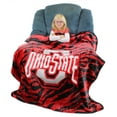thumbnail image 2 of College Covers Ohio State Buckeyes Soft Raschel Throw Blanket, 60" x 50", 2 of 6