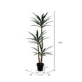 thumbnail image 2 of Vickerman 60" Artificial Green Yucca Tree in 8" Black Planters Pot., 2 of 3
