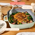thumbnail image 5 of Beautiful 5-in-1, 12" x 12" Detachable Electric Skillet with EverGood™ Ceramic Nonstick Coating, Sage Green by Drew Barrymore, 5 of 14