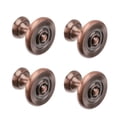 thumbnail image 1 of OULII 4 Pcs Bouton de Cabinet Rétro Marron Alliage de Zinc Poignée Durable pour Meubles de Maison, 1 of 8