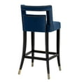 thumbnail image 4 of TOV Furniture Hart Navy Velvet Counter Stool with Gold Tipped Legs, 4 of 6