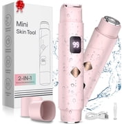 Amybaby Women's 2-in-1 Electric Bikini & Body Trimmer - Painless Electric Razor Pubic Body Hair Trimmer, IPX8 Waterproof, 120 Min Runtime, Cordless Usb-c