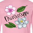 thumbnail image 4 of Inktastic Mississippi Magnolia Flowers and Leaves Long Sleeve Youth T-Shirt, 4 of 5