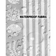 thumbnail image 5 of Pack of 2 Outdoor Pillow Covers, Summer Starfish Seashell Coral Grey and White Striped Waterproof Square Throw Pillowcase Cushion Decorative Pillow Covers for Couch Patio Tent, 18x18 in, 5 of 6