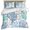 Multicolor, variant on Red Orange Grey Coral Coastal Duvet Cover Set, Summer Beach Seaside Nautical Soft Duvet Cover Twin Size Bedding Set 4 Pieces, 1 Quiltcover and 2 Pillowcases with Zipper, 1 Bed Sheet for All Seasons