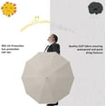 thumbnail image 3 of NANAHuang Inverted UV Umbrella for Rain and Sun Medium Size UPF 50+ Rverse Compact Umbrella Auto Open Close, 3 of 7