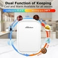thumbnail image 4 of BEICHEN Mini Fridge, 4L/6 Can Small Refrigerator for Bedroom, Car, Office & Dorm,110V AC/ 12V DC Thermoelectric Cooler and Warmer for Cosmetics, Beverage and Food, White, 4 of 10