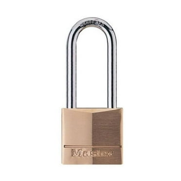 Master Lock 1-9/16” Solid Brass Body Padlock with 2” Shackle, 140DLH
