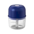 thumbnail image 2 of melotizhi Garlic Chopper Small Veggie Chopper Portable Onion Chopper | Miini Kitchen Food Processor Removable Design Vegetables Chopper Versatile Meat Tool For Kitchen, Blue, 2 of 9