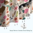 thumbnail image 6 of Chihuahua Dog and Flower Shower Curtain 72"x72" ,Bathroom Decorative Shower Curtains Set with 12 Hooks,Modern Waterproof Washable Shower Curtain, 6 of 6