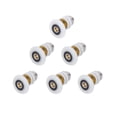 thumbnail image 1 of 6 Pcs Rouleaux de Remplacement pour Porte de Douche de Salle de Bain Diamètre de Roue 27mm, 1 of 8
