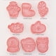 thumbnail image 5 of Herramienta para hornear galletas de fondant tridimensional con temática navideña con juego de sellos de émbolo, pan de jengibre para niño/niña, muñeco de nieve, Papá Noel, árbol de Navidad, reno,, 5 of 8