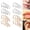 Rose Gold/Silver, variant on 32Pcs 16G 4 Sizes Horseshoe Rings Surgical Steel Nose Septum Horseshoe Hoop Earring Eyebrow Earring Hoop Lip Horseshoe Piercing for Women Men, Black/Silver
