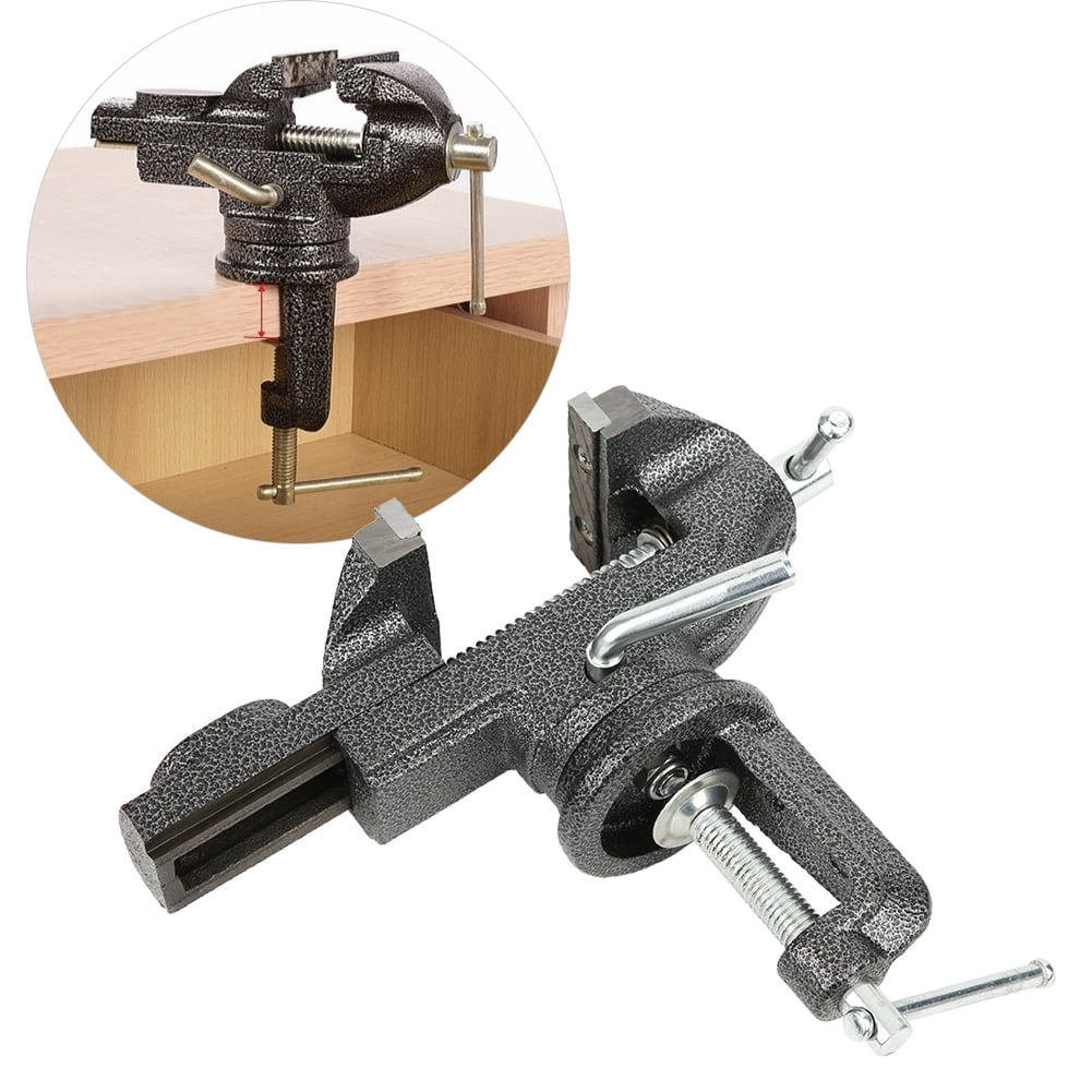 Details about   360 Degree Mini Cast Iron Clamp-On Table Bench Vise Drill Press Workshop 