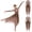 Brown, variant on Women's Praise Dance Dress Long Sleeve Asymmetrical Tunic Worship Liturgical Dancewear Black S