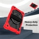thumbnail image 5 of Funda Resistente a Golpes para Samsung Galaxy Tab A11, Funda Protectora de Silicona + Capa de PC Anti Caída con Asa Giratoria de 360°, Soporte, Correa para el Hombro, Rojo, para Galaxy Tab A11, 5 of 8