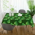thumbnail image 6 of Dreamtimes St Patrick's Day Clover Tablecloth, Waterproof Washable Polyester Square Table Cover, Durable Tablecloth for Kitchen Dining Table Party Decor,60"X 60", 6 of 7