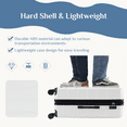 thumbnail image 4 of MAYEERTY 28" Expandable Hardside Luggage Spinner Wheels ABS TSA Lock Durable Lightweight Travel Suitcase White, 4 of 4