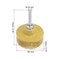 thumbnail image 2 of Unique Bargains 2Inch 80 Grit Abrasive Coating Removal Bristle Disc with 1/4 Inch Shank, Yellow, 2 of 7