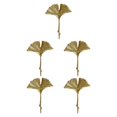 thumbnail image 3 of Monstrate Mini colgador de pared para colgar ropa, llave, sombrero, abrigo, colgador de metal, organizador decorativo para el hogar, E, dorado E dorada 5piezas Monstrate CBP154012, 3 of 6