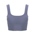thumbnail image 4 of LAVA Women Padded Crop Top Bra Comfy Cami Sport Bra for Yoga Running Workout (Blue, S/M), 4 of 12