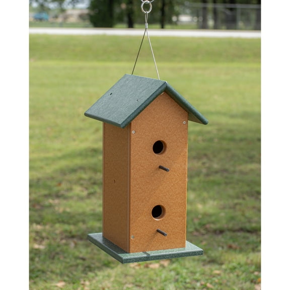 HomeStock Rustic Arrow Double Duplex Bird House with EZ Clean Out