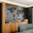 thumbnail image 6 of ColorfullWorlds Multilayered 3D Wooden World Map, Travel Map with States and Capitals - Black - XXLarge, 6 of 6