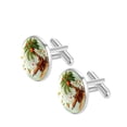 thumbnail image 2 of Coconut Tree Stainless Steel Cufflinks for Formal Attire - Ideal for Shirts, Cuff Links, and Suit Accessories, 2 of 6