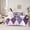 Purple, variant on Feelyou Fashion Abstract Twin Bedding Sets 7-Piece, Checkered Gingham Bedding Comforter Set, Purple Square Geometric Reversible Sheet Sets, Ultra Soft Home Decor