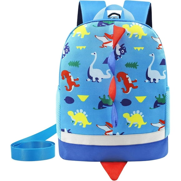 Kids Dinosaur Backpack Boys Toddler School Bag Backpack Rucksack (Blue(Size:L))