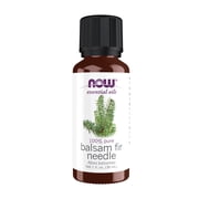 NOW Essential Oils, Balsam Fir Needle Oil, Woodsy Aromatherapy Scent, Steam Distilled, 100% Pure, Vegan, Child Resistant Cap, 1-Ounce
