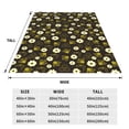 thumbnail image 3 of Sikiie Honey Bees With Flowers Ultra-Soft Micro flannel Blanket Luxury All Seasons Warm Blanket for Bedding Sofa and Travel (4 sizes)-40"x30", 3 of 7