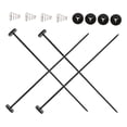 thumbnail image 4 of GOOHOCHY 1Set Radiator Fan Mounting Kit Plastic Black Car Accessories for Hot Climates Driving 2.20X2.20X0.30in, 4 of 8