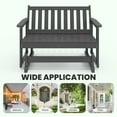 thumbnail image 6 of LOYALICE Outdoor Glider Rocking Chair,2 Person Bench Swings for Outside,HDPE All-Weather Resistant 2-Person Loveseat, Patio Glider with 660LBS Capacity for Backyard Garden Porch, Gray, 6 of 7
