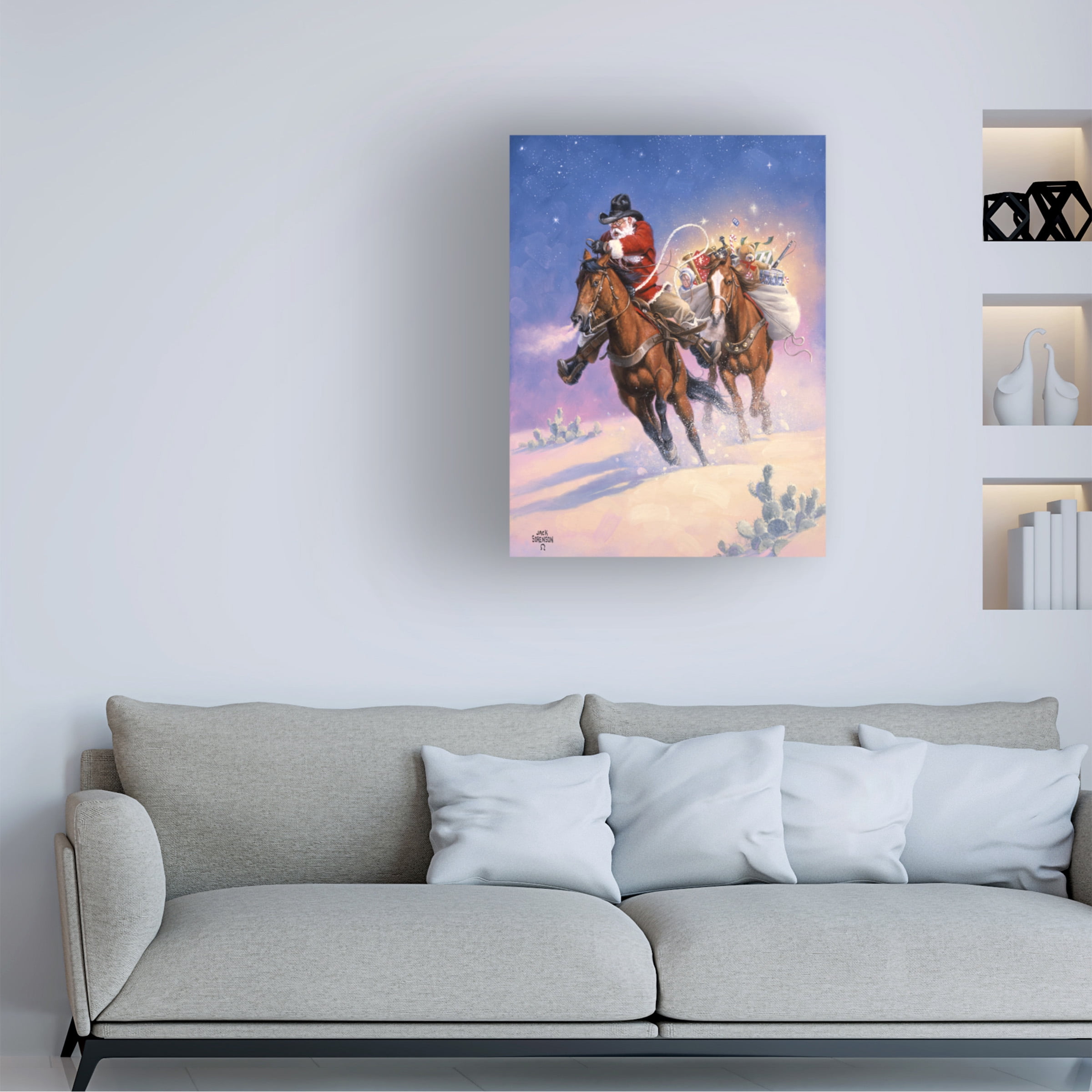 Jack Sorenson 'Santas Big Ride' Canvas Art